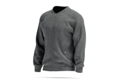 Black Men's Bomber Jacket 3D Model