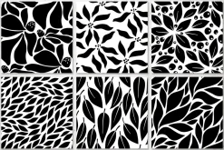 Black And White Floral Patterns