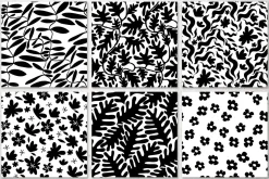 Black And White Floral Patterns