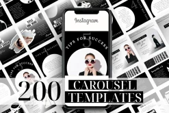 Black and White Instagram Carousels