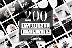 Black and White Instagram Carousels