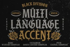 Black Division Typeface
