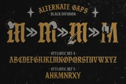 Black Division Typeface