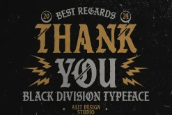 Black Division Typeface
