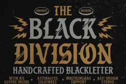 Black Division Typeface