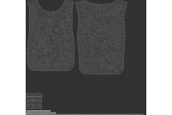 Black Football Elastic Vest 3D Model