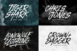 BLACKHAWK Brush Font