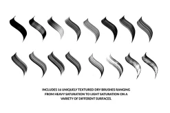 Blackletter Dry Brushes - Procreate