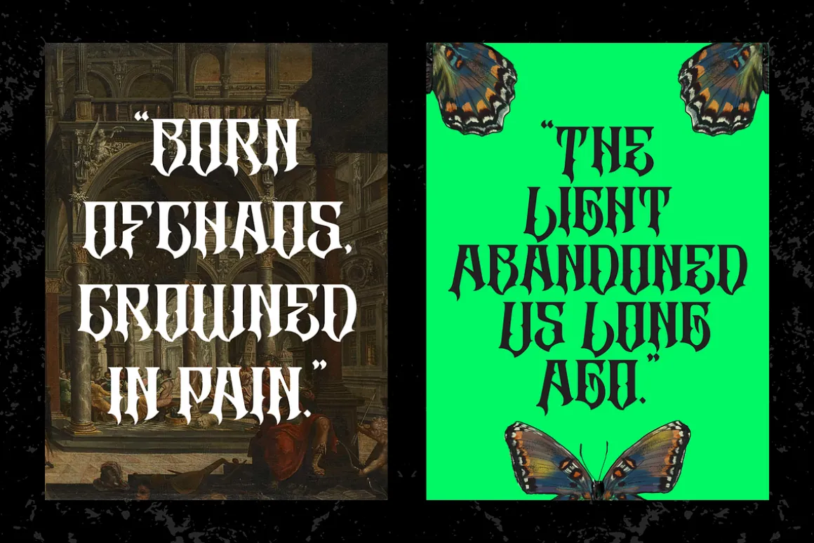 Blackletter Logo Font - Altar Gothic