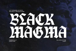 Black Magma Modern Blackletter