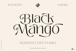 Black Mango - Modern beauty font
