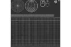 Black 330ml Can With Splash 3D Model