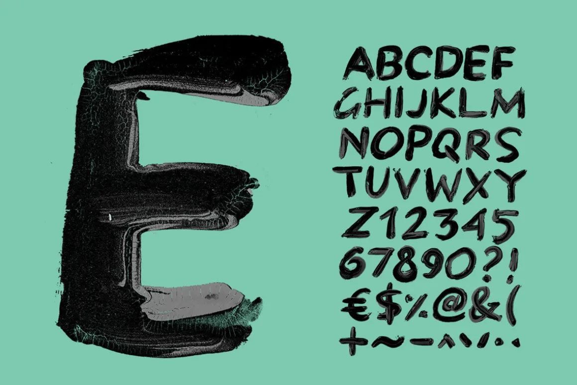 Black Paint Font