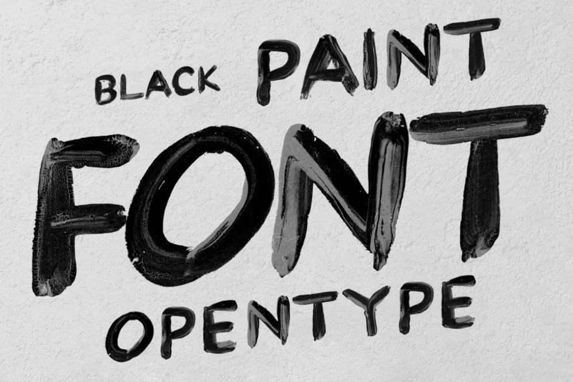 Black Paint Font