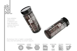 Black Pepper Jar Mockup