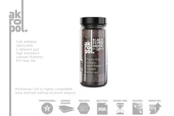 Black Pepper Jar Mockup