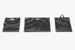 3 Black Plastic Bag Lying 3D Model