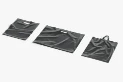 3 Black Plastic Bag Lying 3D Model