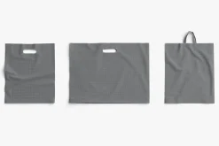3 Black Plastic Bag Lying 3D Model