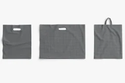 3 Black Plastic Bag Lying 3D Model