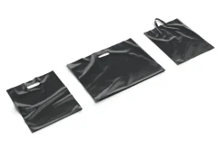 3 Black Plastic Bag Lying 3D Model