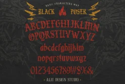 Black Poser Blackletter Typeface