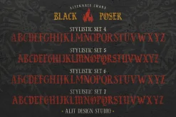 Black Poser Blackletter Typeface