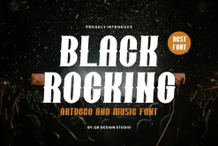 Black Rocking - Rock & Music Font