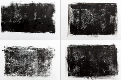 12 Black Rolled Ink Textures