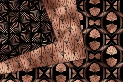 Black & Rose Gold Art Deco Patterns