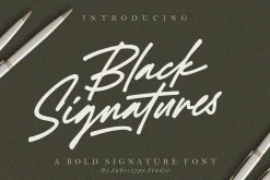 Black Signatures - Signature Font