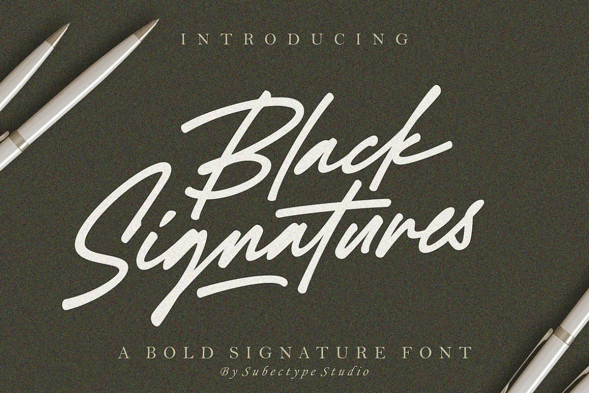 Black Signatures - Signature Font