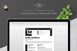 Black & White Bold Minimal Resume CV