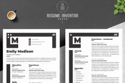 Black & White Bold Minimal Resume CV