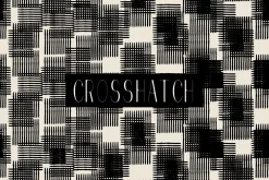 Black white crosshatch motifs
