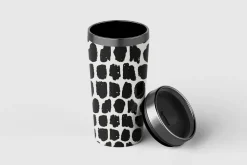 Black & white seamless patterns set