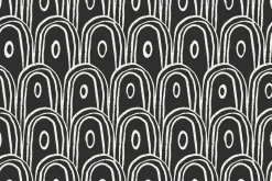 Black & white seamless patterns set