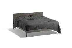 Black Wooden Double Bed 3D Model