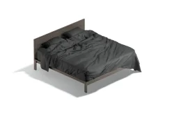 Black Wooden Double Bed 3D Model