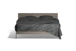 Black Wooden Double Bed 3D Model