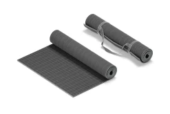 Black Yoga Mat 2 Types 3D Model