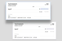 Blank Check / Cheque Template