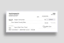 Blank Check / Cheque Template