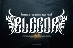 Blegor - Blackletter & Artdeco Font