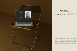 BLEU I Macbook Mockup No.3