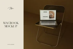 BLEU I Macbook Mockup No.3