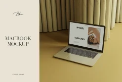 BLEU I Macbook Mockup No.5