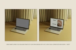 BLEU I Macbook Mockup No.5