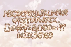 Bling - A Gold Balloon SVG Font