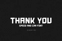 Blockno - Speed & Car Font